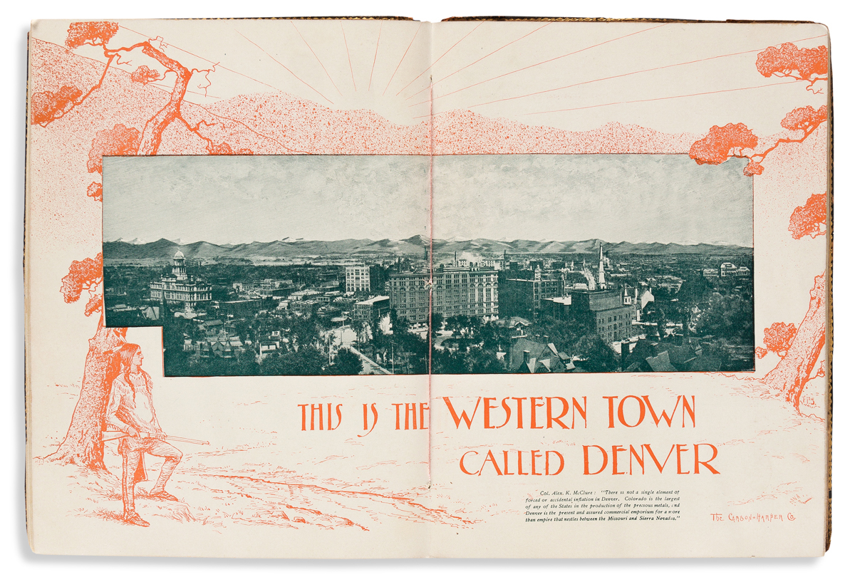 (WEST--COLORADO.) A Western Town Called Denver: A Book of Select Views and Concise Information.